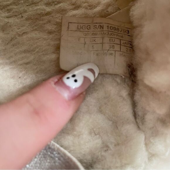 Ugg Fluff Yeah Off White Sherpa Platform Slippers - Picture 7 of 7